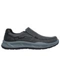 Skechers Men's Relaxed Fit: Cohagen - Vierra Sneaker | Size 8.0 | Black | Textile/Synthetic | Vegan