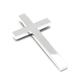 Wandkreuz versilbert Gravur Kruzifix Kinder Metall modern Jesus Kreuz Silber groß Kinderzimmer Gebet Bibel Deko Religion Kirche Wanddeko neu