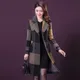 L-5XL Femmes Laine et Mélanges Manteau Automne Hiver 2024 Nouvelle Mode Épaissir Chaleureux Plaid De