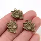 20x17mm 15pcs Antique Bronze Plaqué Théâtre l Pendentif Charms Fait Main: DIY pour bracelet