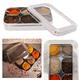 Authentic Indian Spice Tin Box Masala Dabba Rectangular S/Steel 6 Spices Storage
