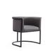 Bali Saddle and Black Faux Leather Dining Chair
