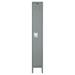 Hallowell Premium 1 Tier 1 Wide Locker Metal in Gray | 78 H x 15 W x 15 D in | Wayfair U1558-1A-HG