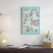 East Urban Home Golden Doodle Floral Collage Graphic Art on Wrapped Canvas, Cotton in Blue/Green | 26 H x 18 W in | Wayfair