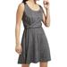 Athleta Dresses | Athleta Sweet Saturday Grey Mesh Detail Wrap Tank Dress | Color: Black/Gray | Size: S