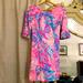 Lilly Pulitzer Dresses | Lilly Pulitzer Cocktail Dress With Keyhole Back | Color: Blue/Pink | Size: 4