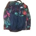 Nike Jackets & Coats | Girl Nike Floral Sportswear Windrunner Hooded Windbreaker Jacket Large Youth Kid | Color: Black/Purple | Size: Lg