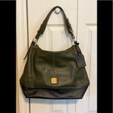 Dooney & Bourke Bags | Euc Dooney & Bourke Leather Shoulder Bag Green/Black | Color: Black/Green | Size: Os