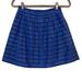 J. Crew Skirts | J. Crew Cotton Silk Tonal Blue Striped Skirt 00 | Color: Blue | Size: 00
