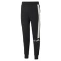 Sporthose PUMA "Around the Block Fleece-Hose Herren" Gr. XS, Normalgrößen, schwarz-weiß (black white) Herren Hosen