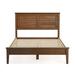 Grain Wood Furniture Greenport Solid Wood Platform Bed Metal in Brown/Gray/Green | 49.75 H x 65 W x 85.5 D in | Wayfair GP0305