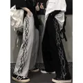 Pantalon de survêtement à jambe large pour femmes bas vintage mode coréenne streetwear Harajuku