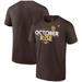 Men's Fanatics Branded Brown San Diego Padres 2022 Postseason Locker Room T-Shirt