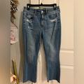 American Eagle Outfitters Jeans | Ae Hi-Rise Skinny Kick Crop Size 8 Short Jeans | Color: Blue | Size: 8p