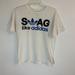 Adidas Shirts | Adidas Men's Swag Like Adidas T-Shirt White Size Small (Small Spot On Back | Color: White | Size: S