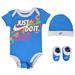 Nike Matching Sets | 3 Piece Nike Baby Boys Outfit / Gift Set | Color: Blue | Size: 0-6 Months
