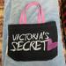 Victoria's Secret Bags | Like New! Victoria’s Secret Canvas Tote Bag | Color: Black/Pink | Size: Os