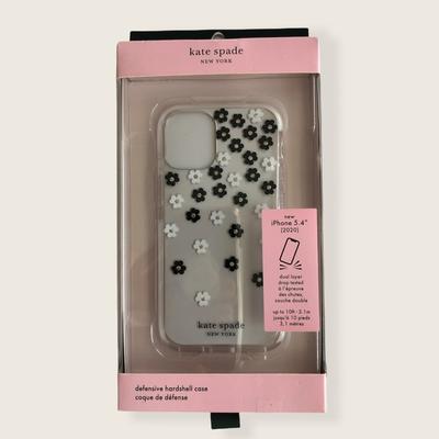 Kate Spade Cell Phones & Accessories | Kate Spade Iphone 12 Mini / Iphone 5.4” (2020) Floral Design | Color: Black/White | Size: Iphone 12 Mini (5.4” 2020)