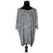 Lularoe Tops | L Lularoe Irma Tunic New Beautiful Heathered Gray Design Large 14-18 | Color: Blue/Gray | Size: L