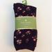 Kate Spade Accessories | Kate Spade 3 Pairs Of Adult Socks Black Red White | Color: Black/Red | Size: Adult