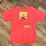 Disney Shirts | Mens Vintage Disney Winnie The Pooh Double Sided Graphic T Shirt Sz L Pink | Color: Pink | Size: Xxl