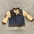 Burberry Jackets & Coats | Authentic Burberry Baby Boys Girls Denim Wool Quilted Check Jacker Coat 3 | Color: Blue/Brown | Size: 3tg