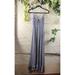 Free People Dresses | Free People Adella Grey Gray Slate Slip Maxi Dress Sleeveless Size Small | Color: Gray | Size: S