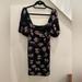 Anthropologie Dresses | Floral Anthropologie Dress- Size 14 | Color: Black | Size: 14