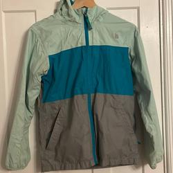 The North Face Jackets & Coats | Girls North Face Green Raincoat | Color: Gray/Green | Size: Lg