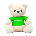 ADORSUN Personalised White Teddy Bear with Text, Teddy Bear Stuffed Animal for Girlfriend with T-shirt as Personalised Gifts for Her/Him on Anniversary/Valentines Day/Birthday(11 in-Grass Green)