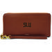 Women's Fossil Brown Saint Louis Billikens Leather Logan RFID Zip Around Clutch