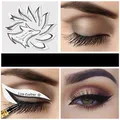 Timbres de maquillage pour les yeux 12 pièces/sac galets d'eye-liner ailés modèle de sourcils