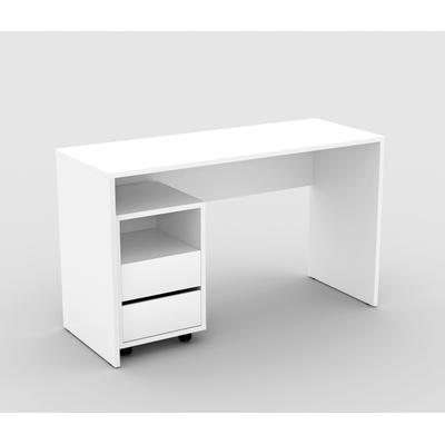 Büromöbel-Set INOSIGN "Agapi", weiß, H:75cm T:50cm, Holzwerkstoff, Melamin, Arbeitsmöbel-Sets, bestehend aus Schreibtisch und Rollcontainer im modernen Design Image
