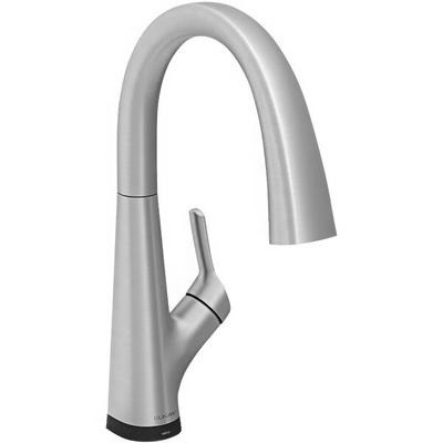 Zurn Elkay LKAV7051FLS Avado 2-in-1 Deck Mount Lustrous Steel Kitchen Faucet with Three-Function Lever Handle and Filter