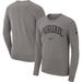 Men's Nike Heather Gray Purdue Boilermakers Arch 2-Hit Long Sleeve T-Shirt
