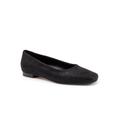 Wide Width Women's Honor Flat by Trotters in Black Mini Dot (Size 11 W)