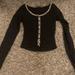 Brandy Melville Tops | Brandy Long Sleeve Zelly Top | Color: Black | Size: S