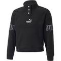 PUMA Kinder Sweatshirt Puma Power Winterized Half, Größe 128 in Schwarz