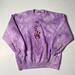 Disney Tops | 017 - Vintage 90s Walt Disney Mickey Mouse Purple Dyed Pullover Sweatshirt | Color: Purple/Yellow | Size: L