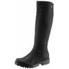 Winterstiefel RIEKER, Damen, Gr. 40, Normalschaft, schwarz, Lederimitat, unifarben, klassisch, Schuhe, Langschaftstiefel, Winterstiefel im klassischen Look, TEX-Membran