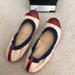 J. Crew Shoes | J Crew Mila Cap Toe Ballet Flats, Size 9. Tawny Sand Color. Made In Italy. | Color: Cream/Red | Size: 9