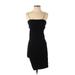 MadRag Casual Dress - Bodycon: Black Solid Dresses - Women's Size Small