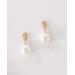 Draper's & Damon's Women's Classic Pearl Earrings - Yellow - PIERCED EAR