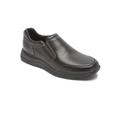 Men's Rockport Edge Hill Double Gore Slip-On Shoe, Black 7 M Medium