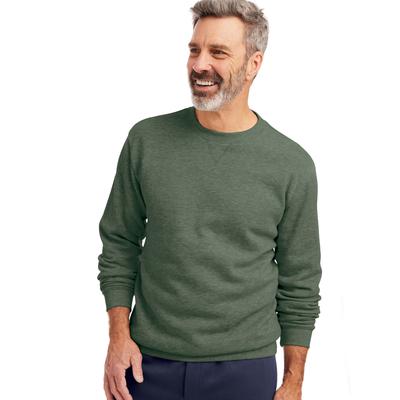 Blair Men's John Blair Supreme Fleece Long-Sleeve Sweatshirt - Green - XL