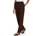 Blair Women's Alfred Dunner® Classic Pull-On Pants - Brown - 16PS - Petite Short