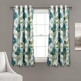 Lush Décor Floral Paisley Light Filtering Window Curtain Panels Blue/Green 52X45 Set - Triangle Home Décor 21T013330