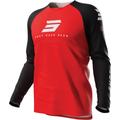 Shot Draw Escape Maglia Motocross Bambino, nero-rosso, dimensione 12 - 14 13 - 14 12/14 12 anni 13 anni per bambini