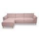 DOMO collection Ecksofa »Jules« mit Longchair, links, Flamingo