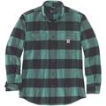 Carhartt Midweight Flannel Plaid Hemd, grün, Größe S